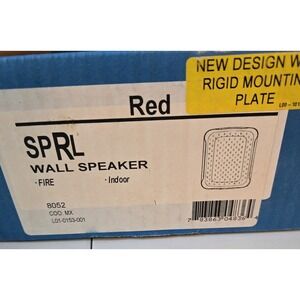 System Sensor SPRL Fire Alarm Speaker Wall Red‎ (NEW IN BOX)